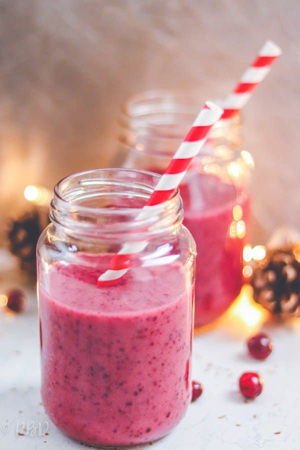 Cranberry and Blueberry Smoothie