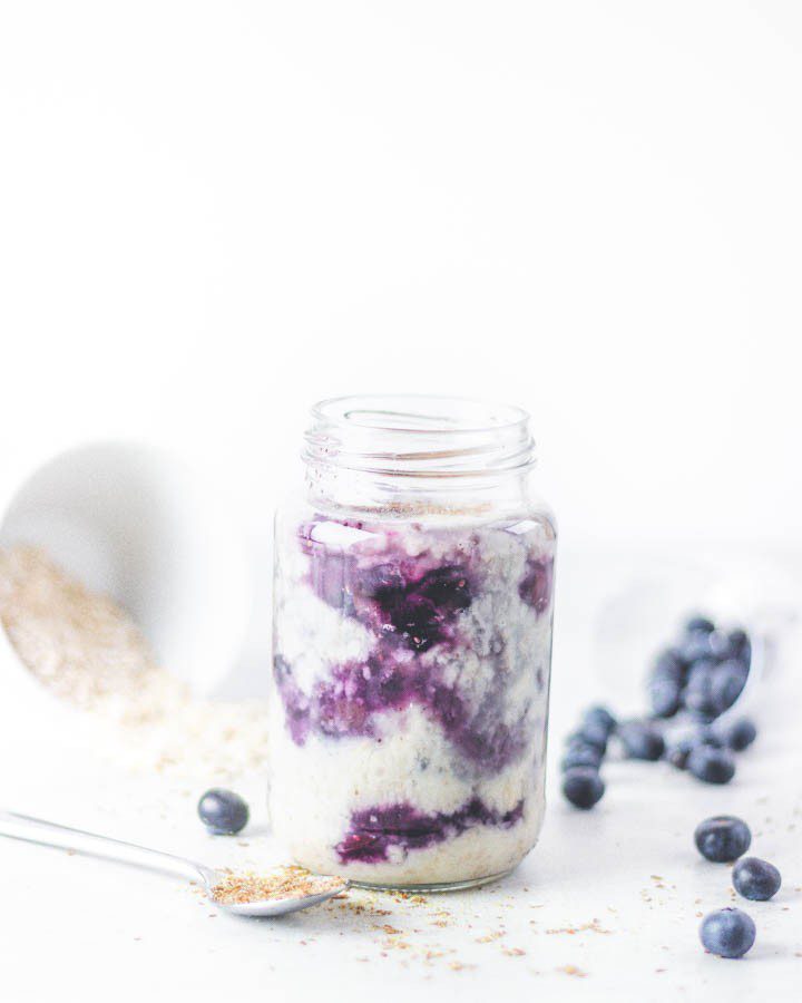 Blueberry Chia Overnight Oatmeal