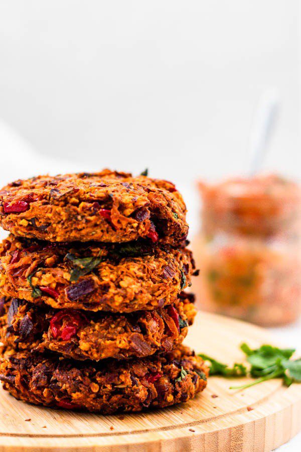 oat kidney bean burgers