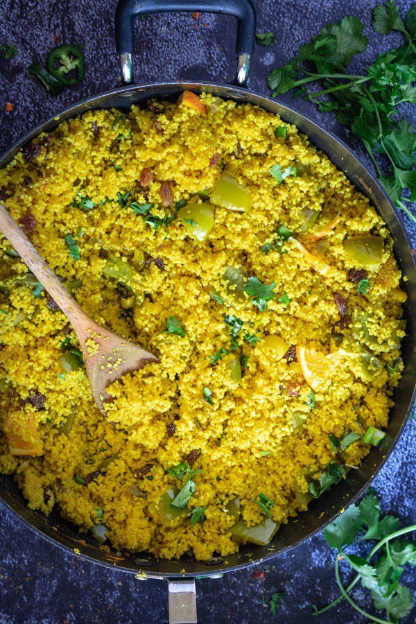 orange infused cous cous