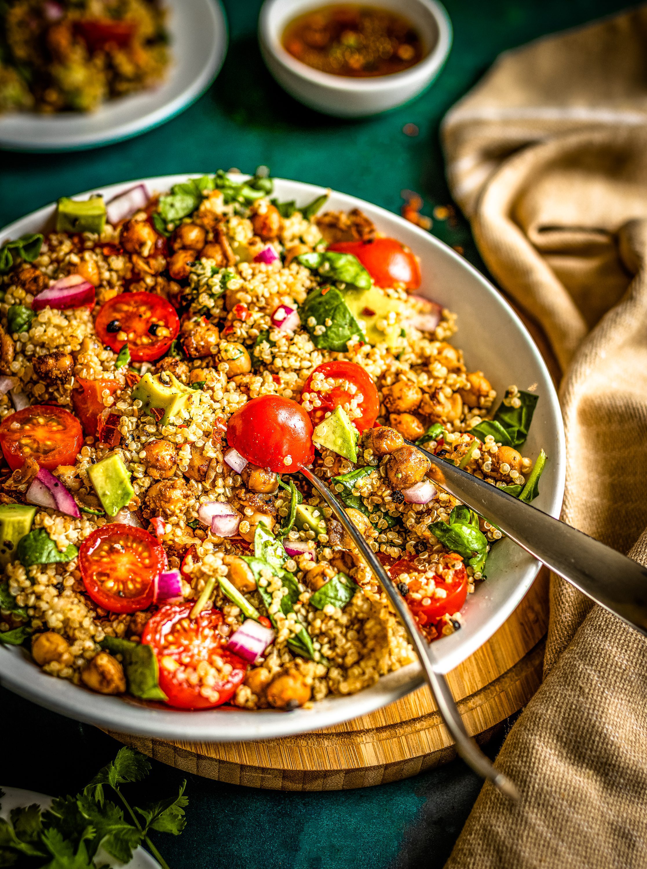 Easy Quinoa and Chickpea Salad
