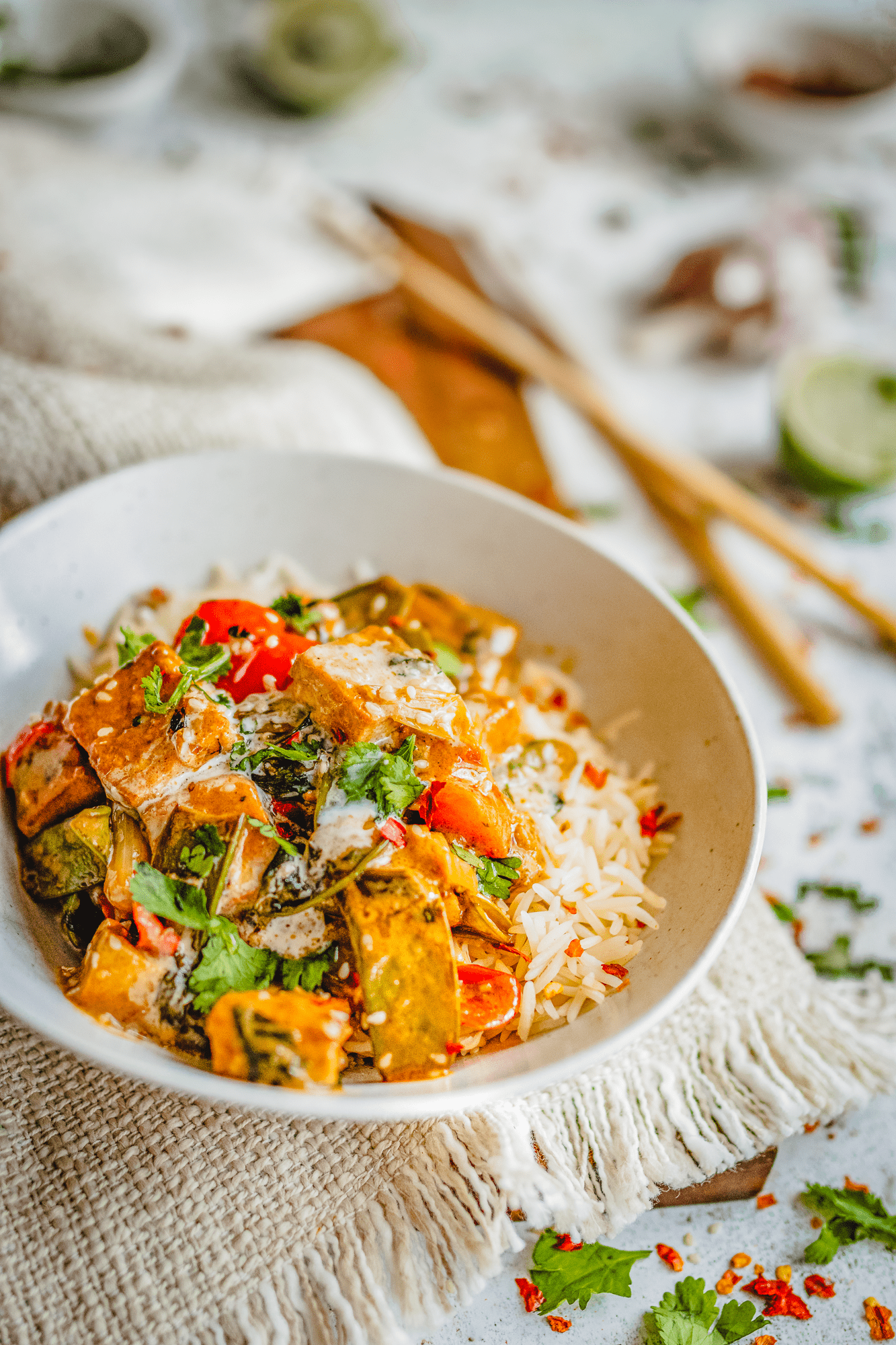 The Best Coconut Tofu Curry