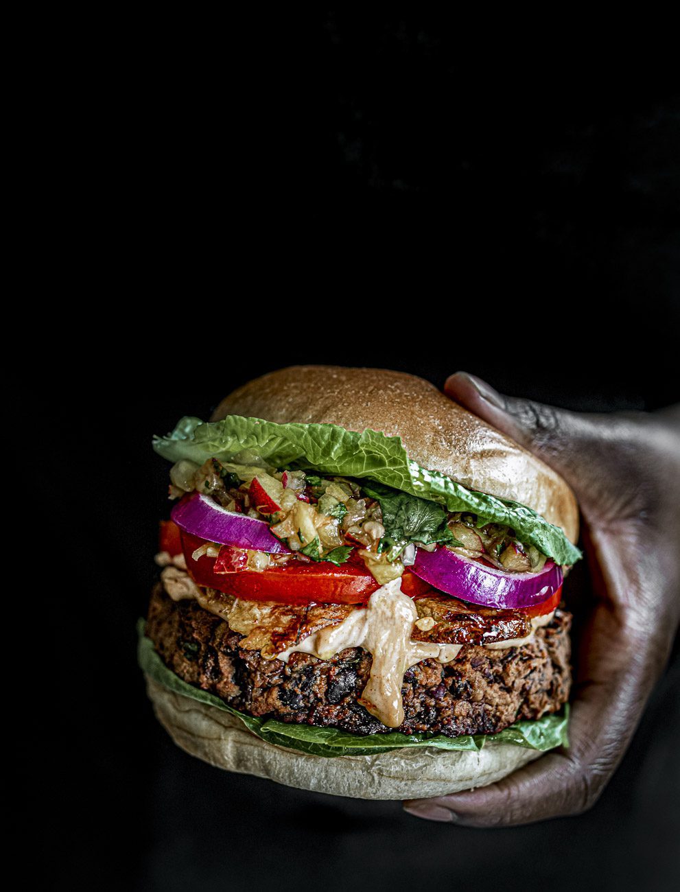 plantain bean burger