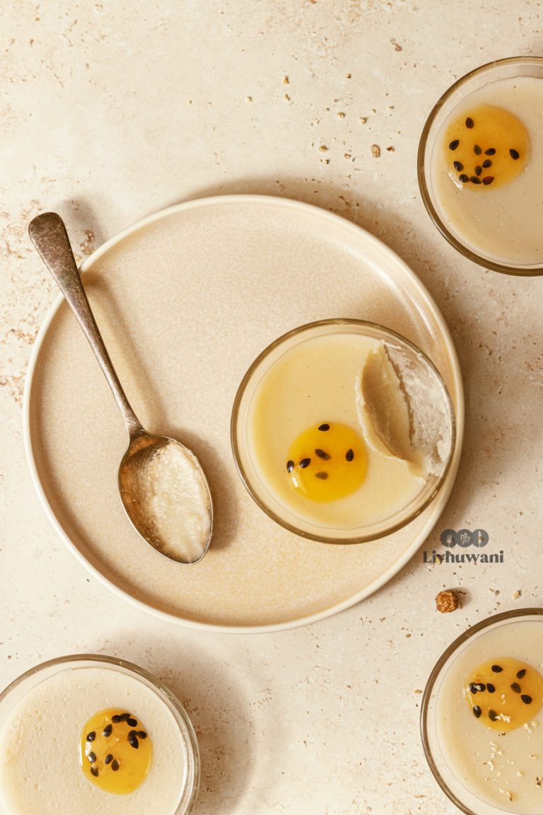 Koko, tiger nut milk pudding photographed for TAMU cookbook